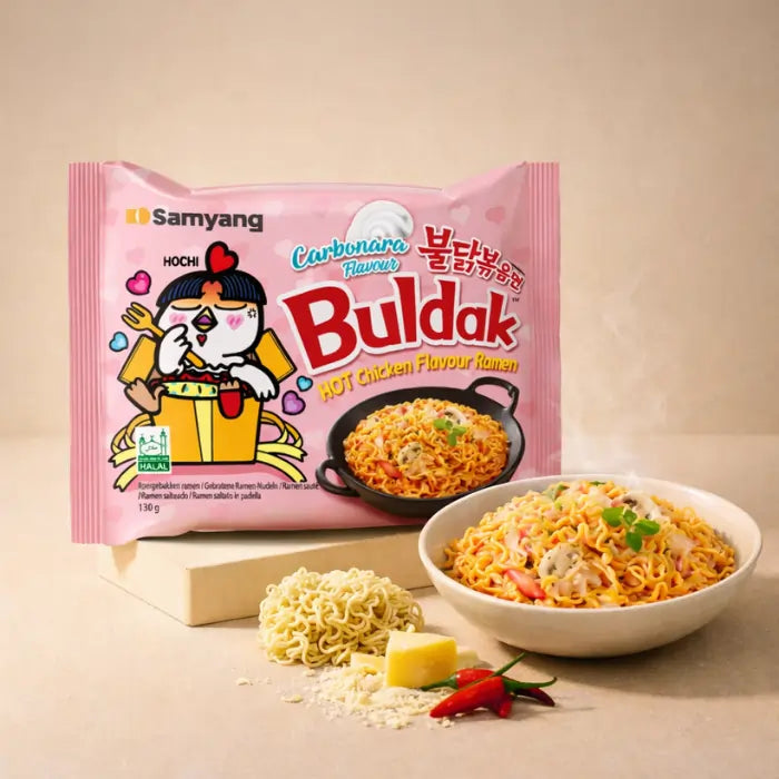 SAMYANG Buldak Carbonara Instant Ramen Monatsvorrat – 40 x 140G