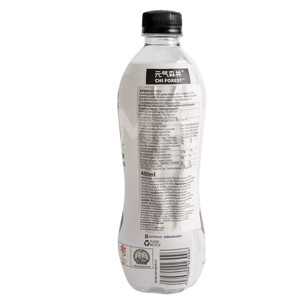 CHI FOREST Sprudelwasser Grape 480ML