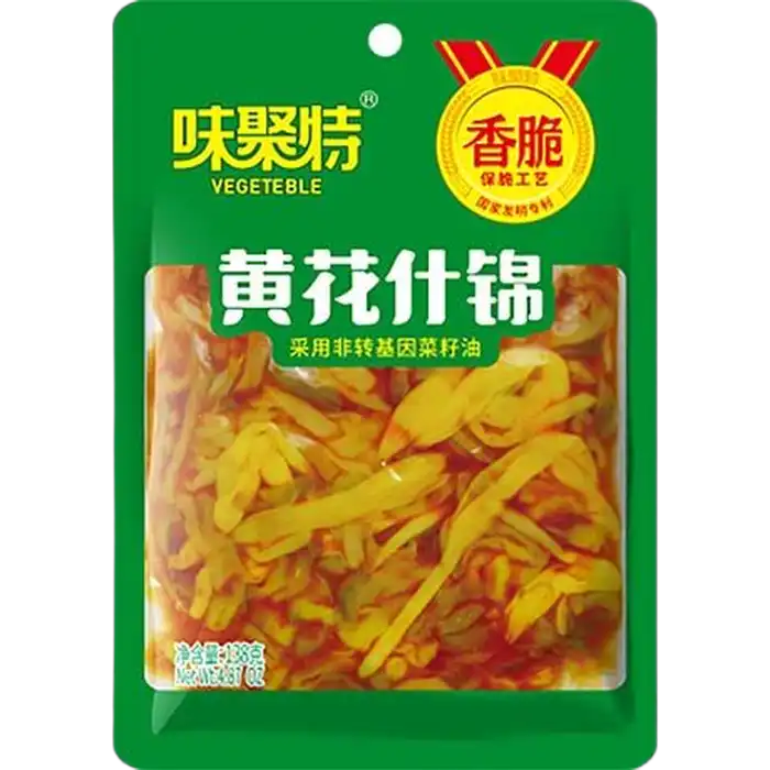 Eingelegtes Senfgemüse mit Taglilien 138G