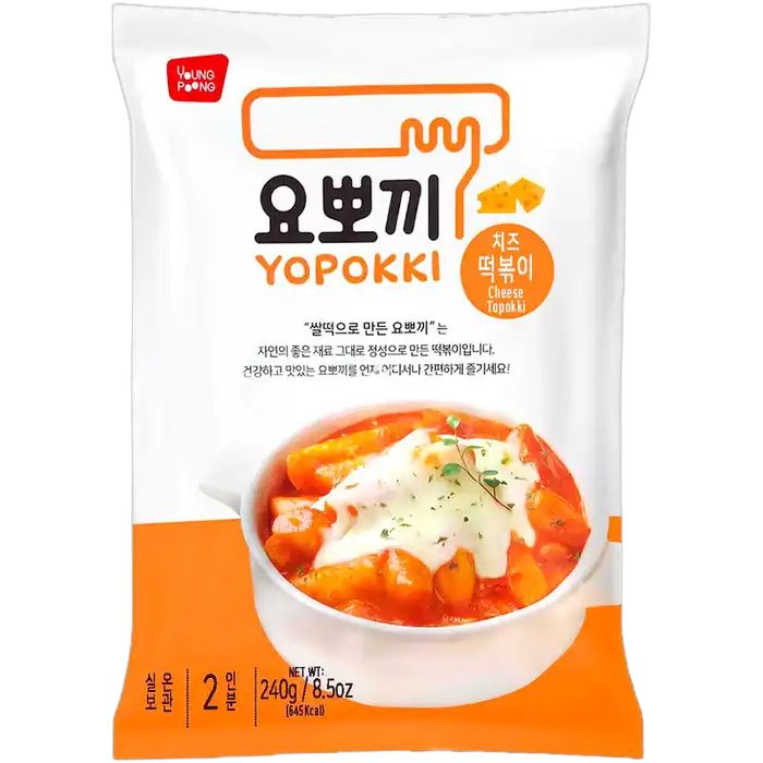 YOUNGPOONG YOPOKKI Rice Cake 240G Tteokbokki Cheese - Käse