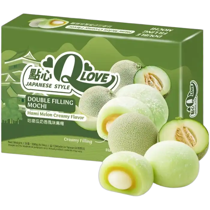 QLOVE Mochi Hami Melon Double Filling 180G