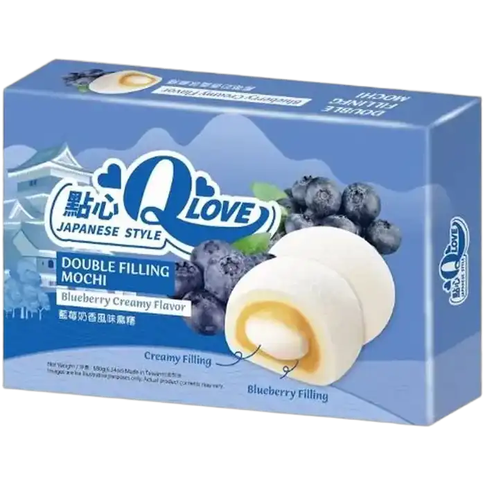 QLOVE Mochi Blueberry Double Filling 180G