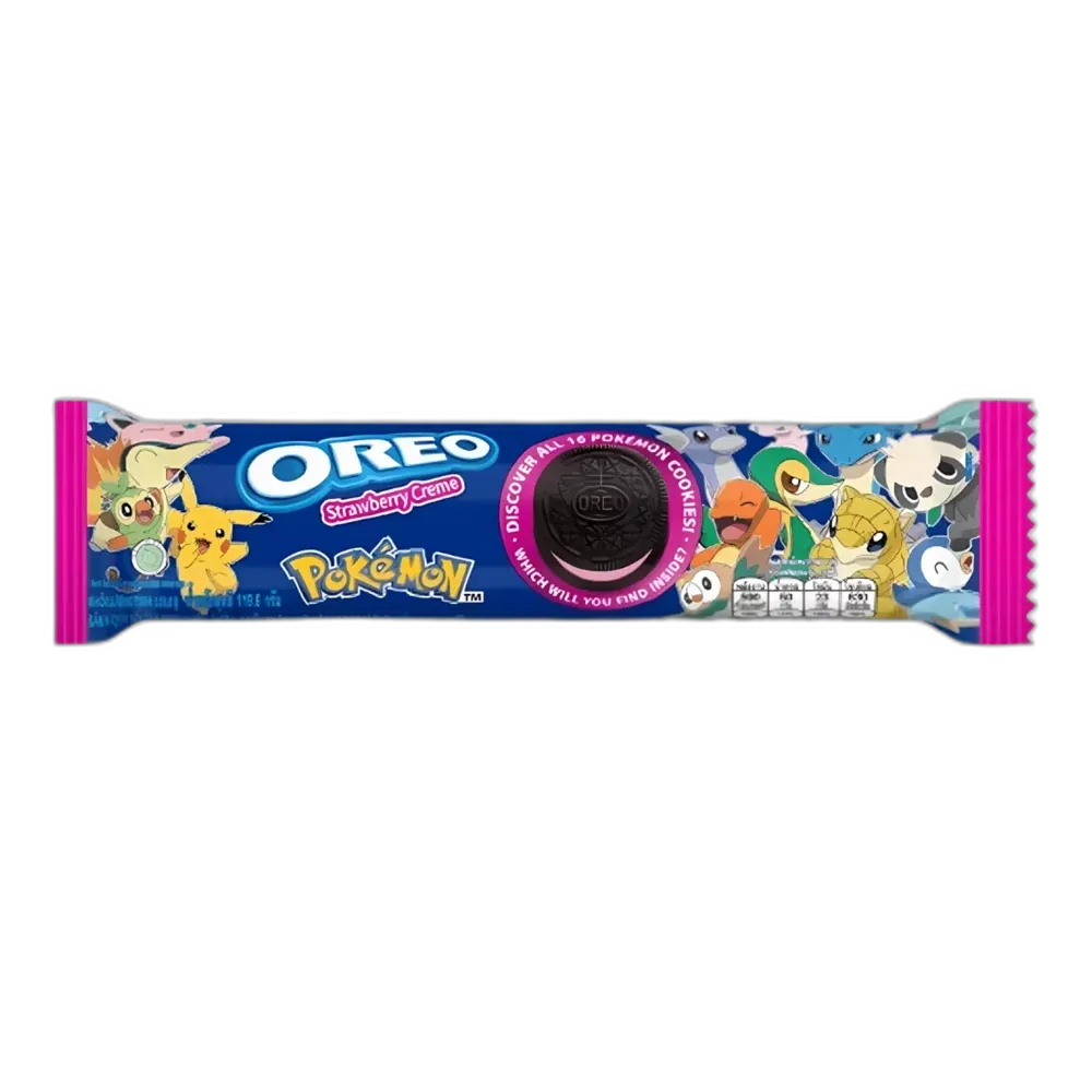 OREO Pokemon Strawberry – Süße Erdbeer-Kekse mit Kultmotiv