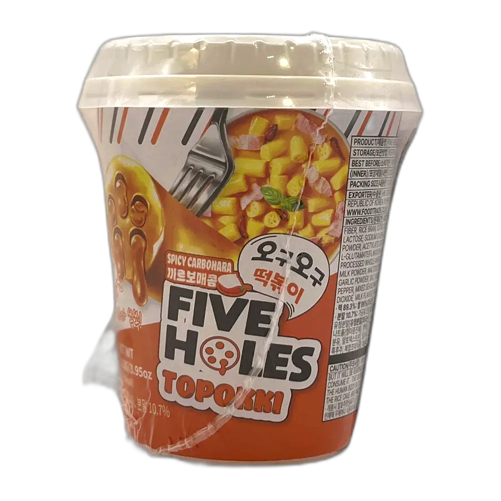 FIVE HOLES Topokki Spicy Carbonara Cup 112G