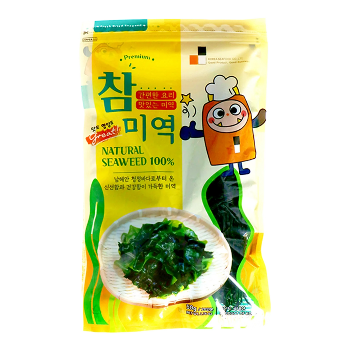 KOREA SEAFOOD Wakame 100% Natural Dried Seaweed 50G