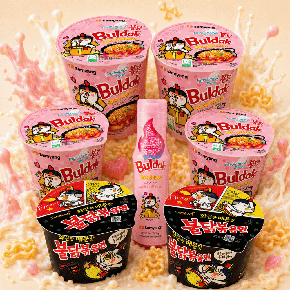 SAMYANG Buldak Office Survival Box – 6 Cups & Bowls + Sauce