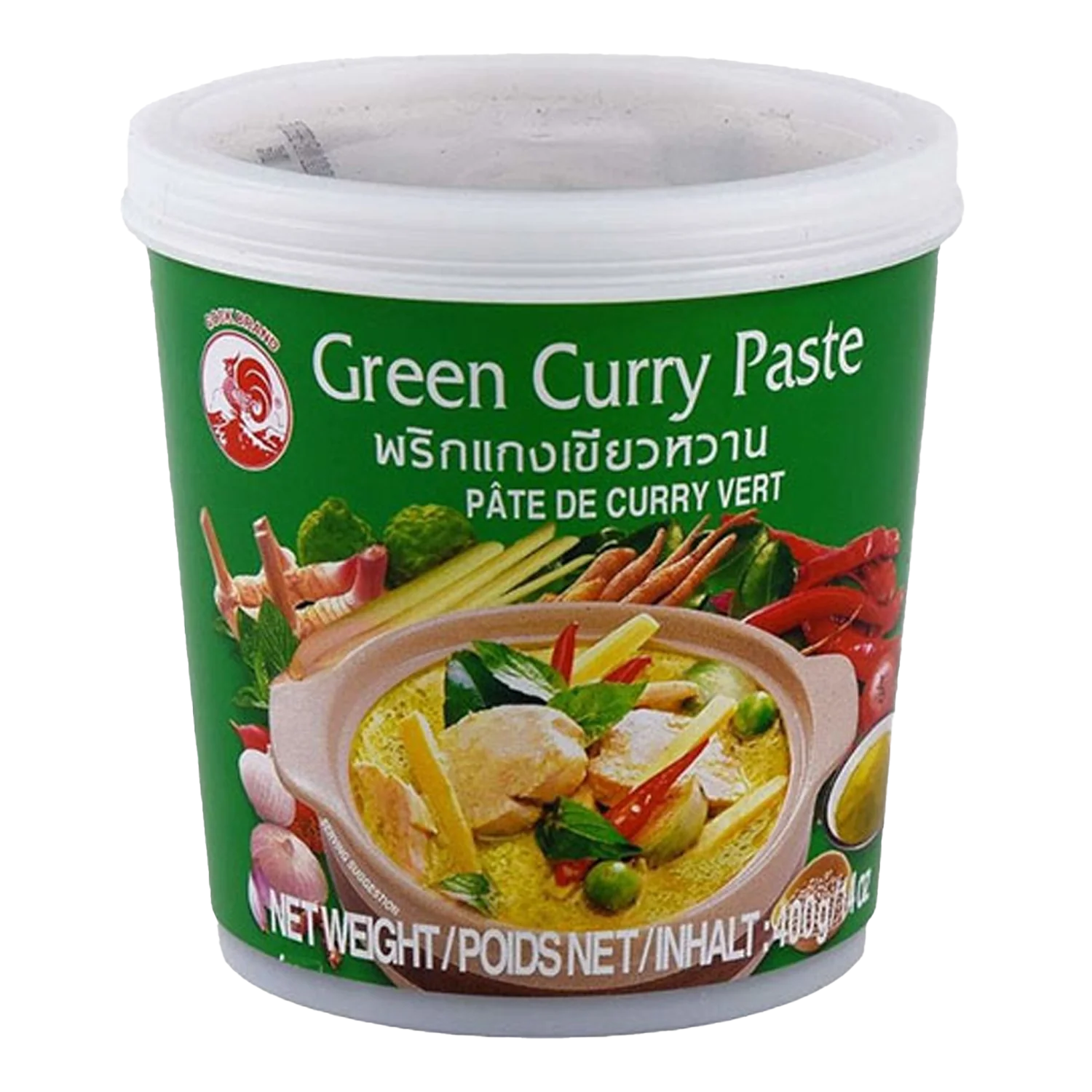 COCK BRAND Grüne Curry Paste 400G