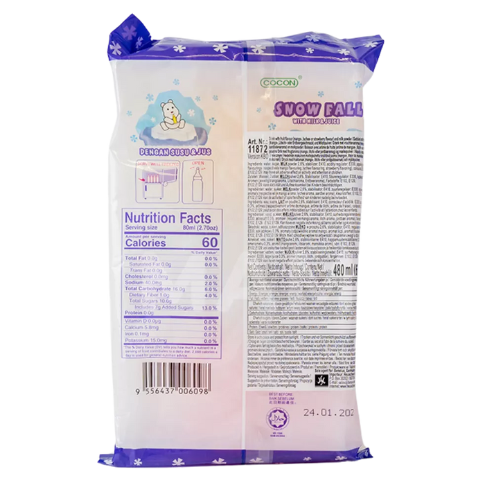 COCON Drinks Snowfall Milk & Juice Pk 480ML