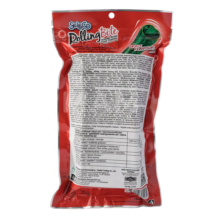 SELECO Rolling Bite Seaweed Snack Spicy 28G