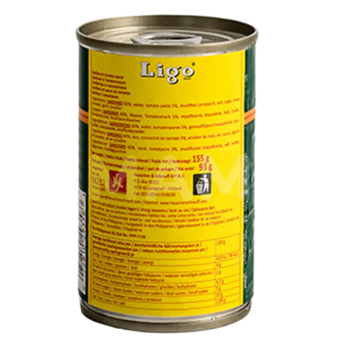 LIGO Sardines Tom. Sauce Green Can 155G