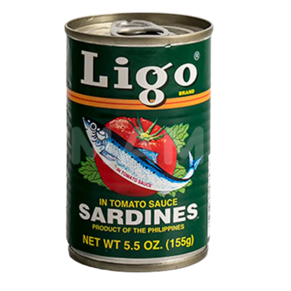 LIGO Sardines Tom. Sauce Green Can 155G