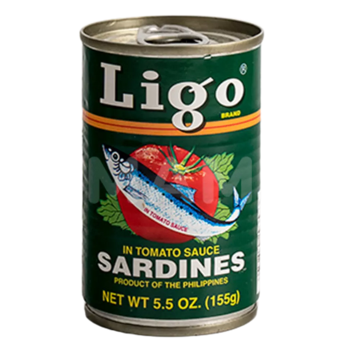LIGO Sardines Tom. Sauce Green Can 155G