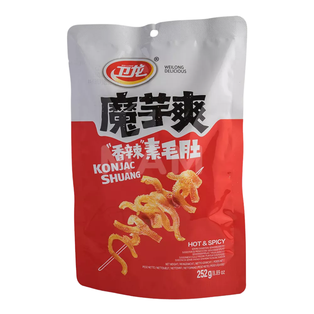 WEILONG Konjac Snack Hot Spicy Shuang 252G