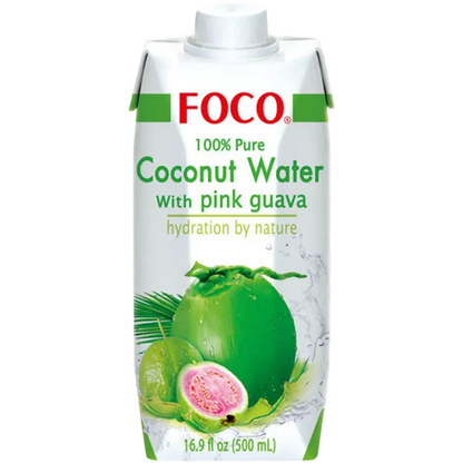 FOCO Kokoswasser mit Guava 500ML