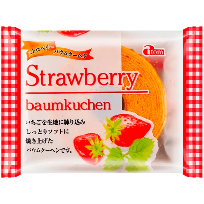 ATOM Baumkuchen Strawberry 80G