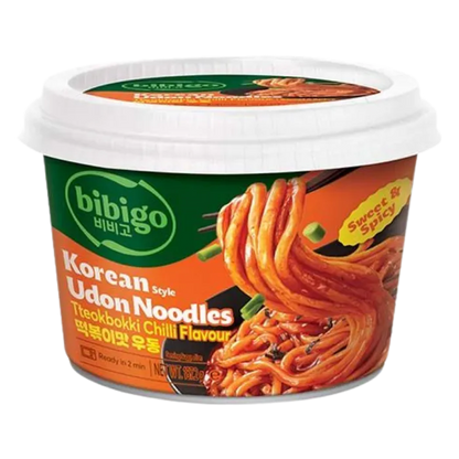BIBIGO Udon Nudeln Korean Tteobokki Chili Bowl 187g