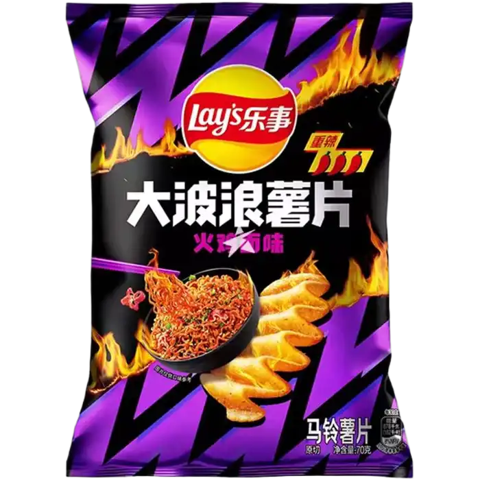 LAY'S Kartoffelchips Hot Chicken Noodle 70G