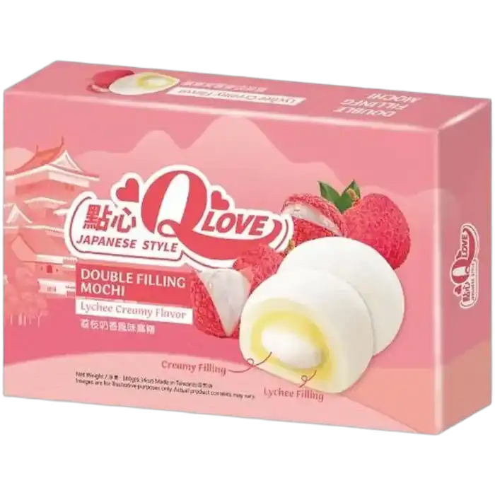 QLOVE Mochi Lychee Double Filling 180G