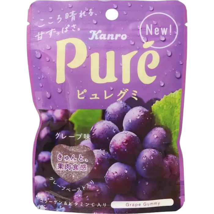 KANRO Pure Gummy Grape 56G