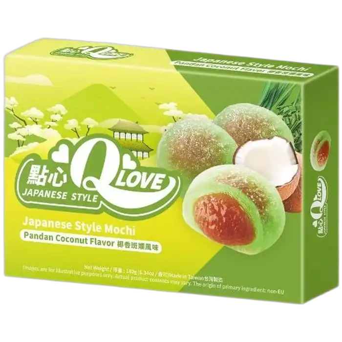 QLOVE Mochi Coconut Pandan 180G