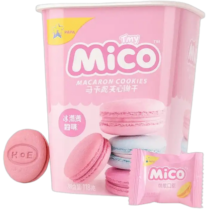 MICO Mini Macaron Strawberry Yogurt 88G