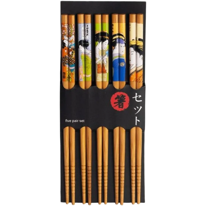 Essstäbchensatz 5 Paar Geisha 22,5cm
