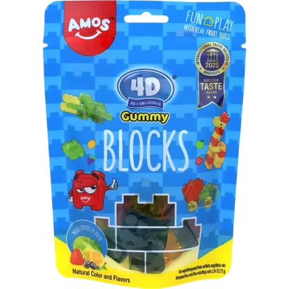 AMOS 4D Gummy Blocks 72G