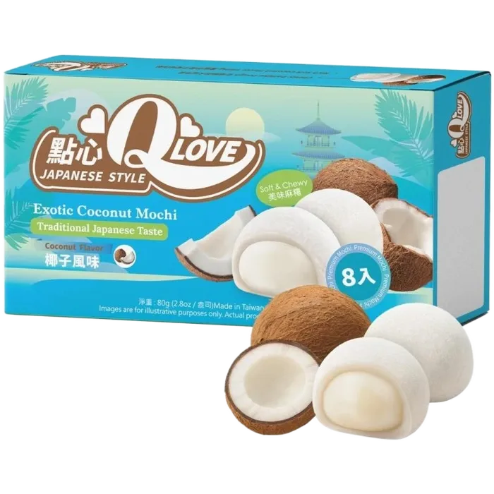 QLove Mini Mochi Exotic Coconut 80g