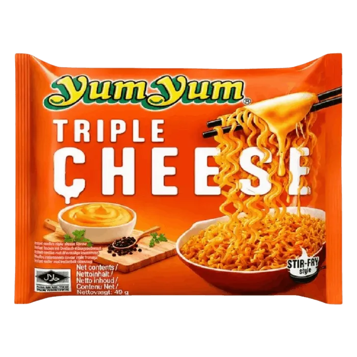YUM YUM Instant Nudeln dreifach Käse 100g