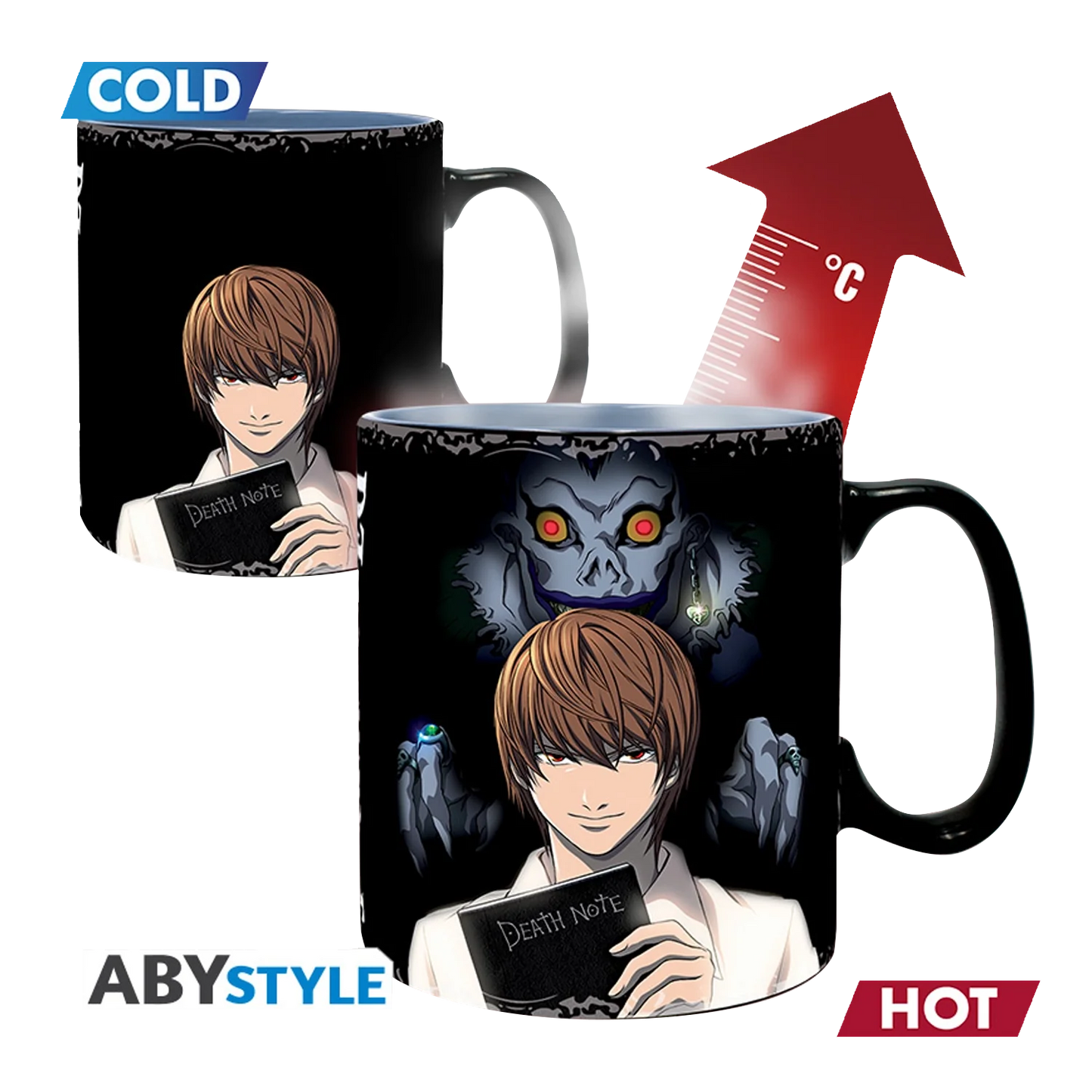 DEATH NOTE Mug Heat Change Kira&L*-SEE 460ml