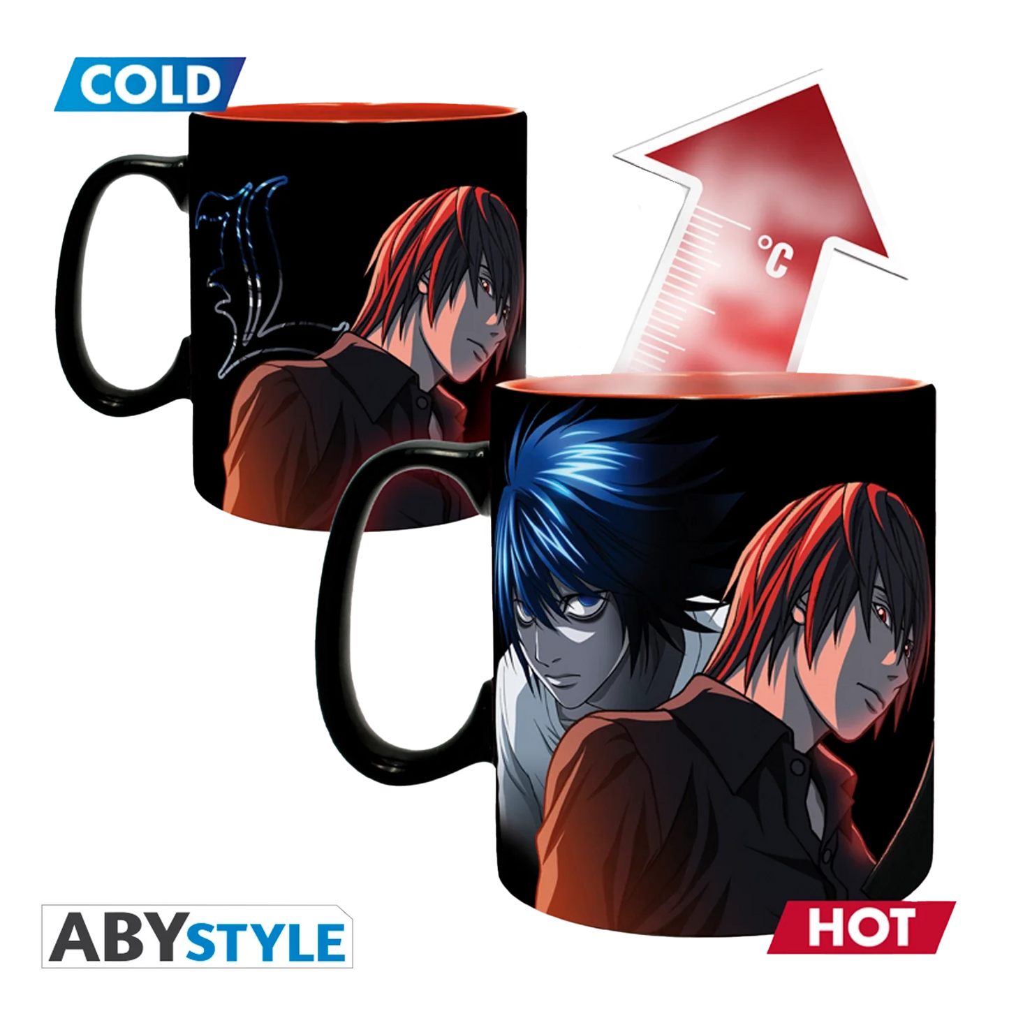 DEATH NOTE Mug Heat Change Kira&Ryuk 460ml
