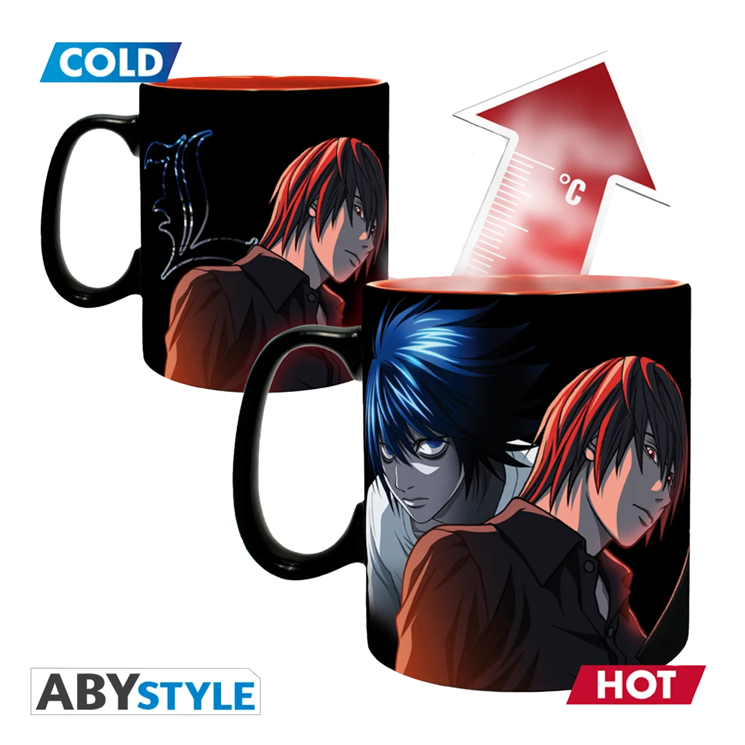 DEATH NOTE Mug Heat Change Kira&Ryuk 460ml