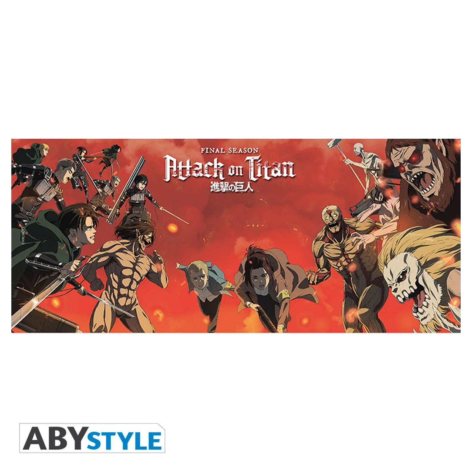 ATTACK ON TITAN Mug 320ml Battle Scene Season 4