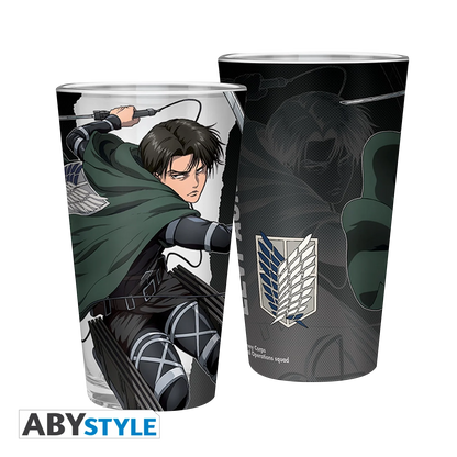 ATTACK ON TITAN Large Glass Levi S4 400ML