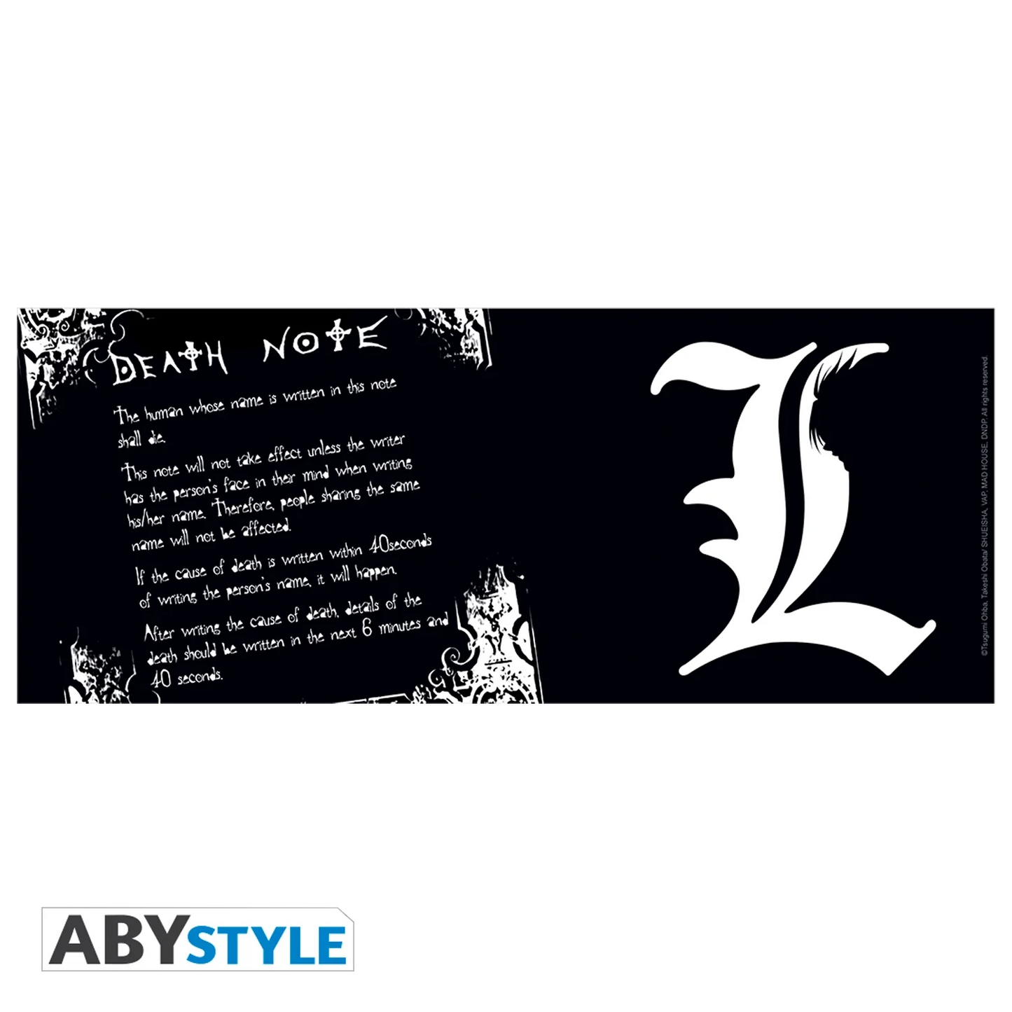 DEATH NOTE Mug 320ML L & Rules