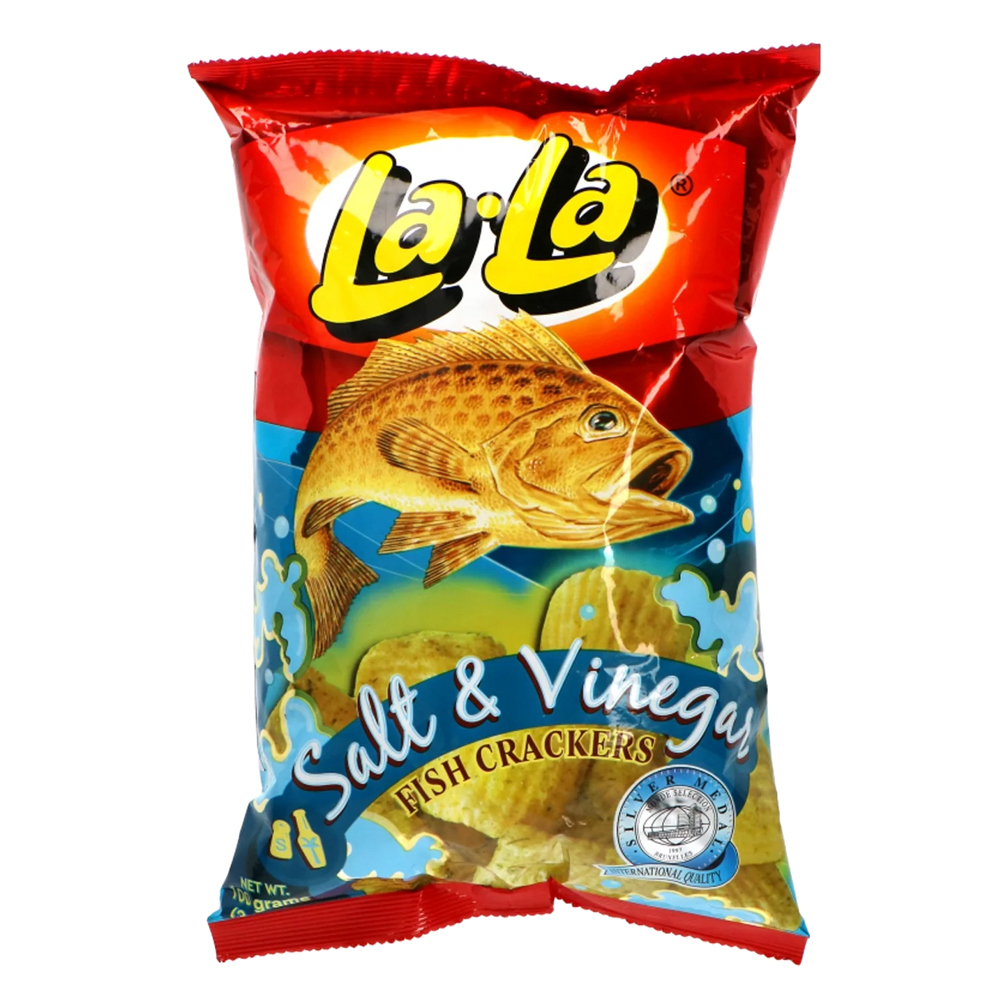 LA LA Fish Crackers 100G Fischchips Salt&Vinegar