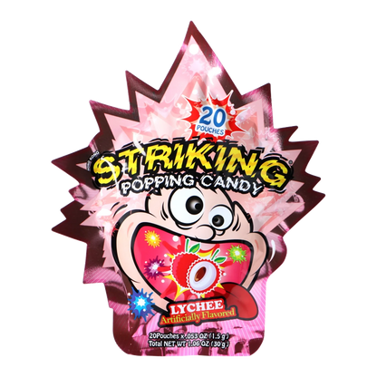 STRIKING Popping Candy Lychee 30G