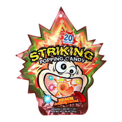STRIKING Popping Candy Peach 30G