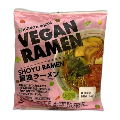 KURATA VEGAN Ramen Meal Shoyu Geschmack 118G