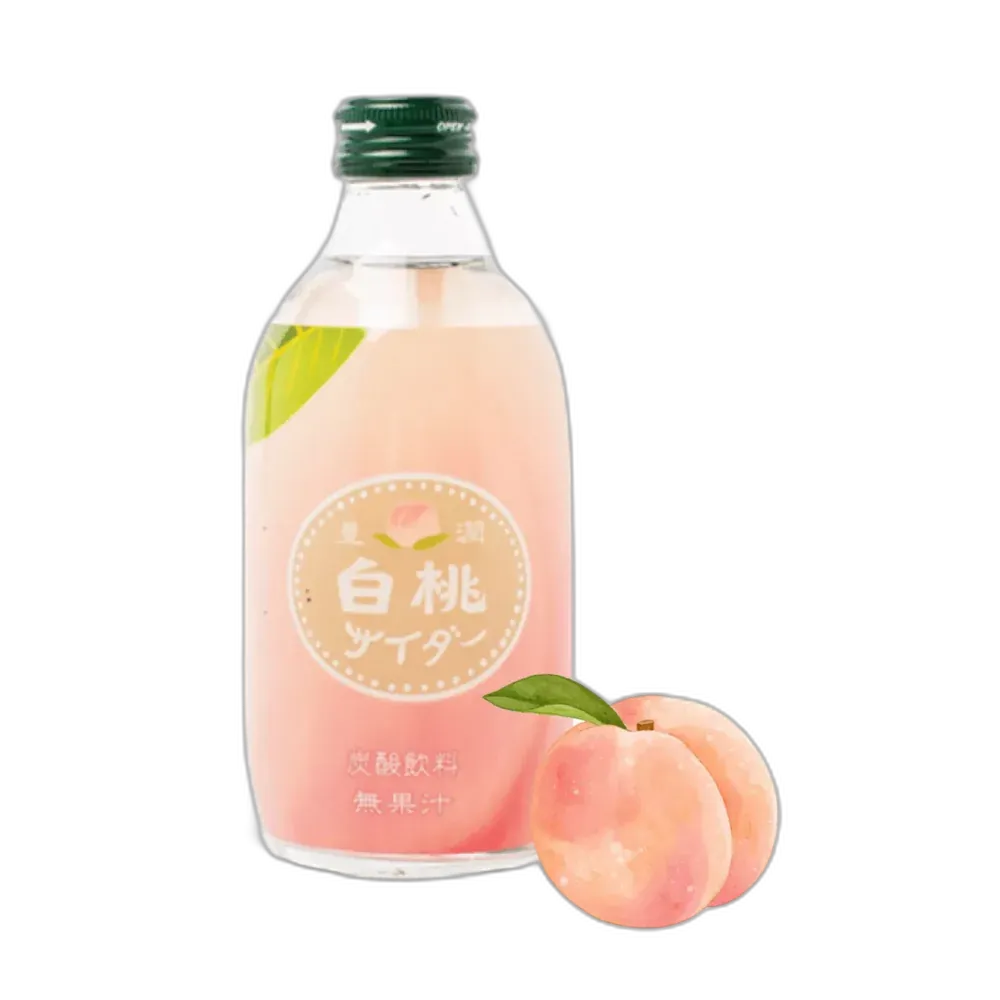 TOMOMASU Peach Soda 300ml – Japanese peach lemonade