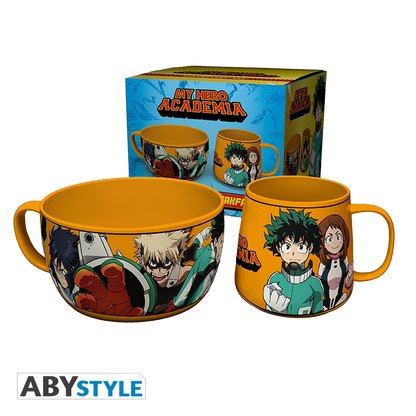 MY HERO ACADEMIA Breakfast Set Mug+Bowl
