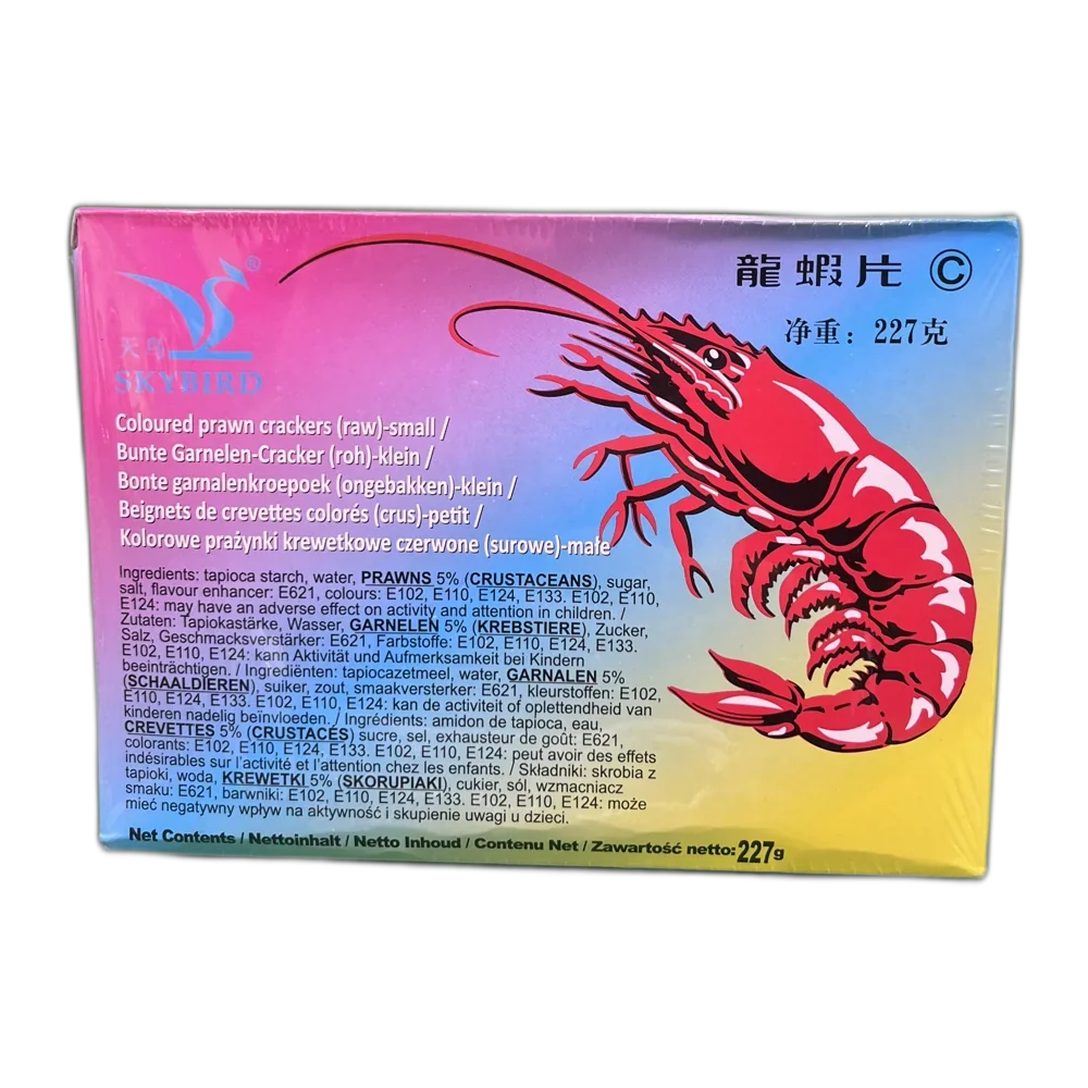SKYBIRD Garnelenchips roh (bunt) 227G