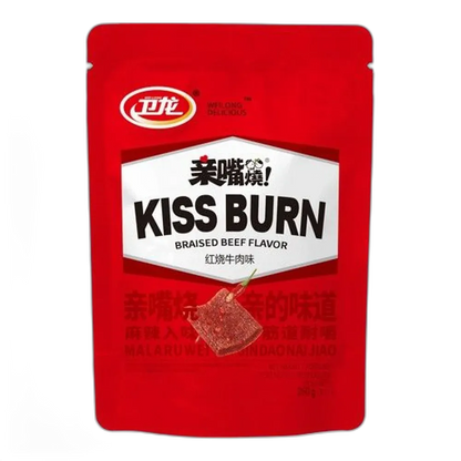 WEILONG Kiss Burn – Braised Beef Snack aus China | 260g