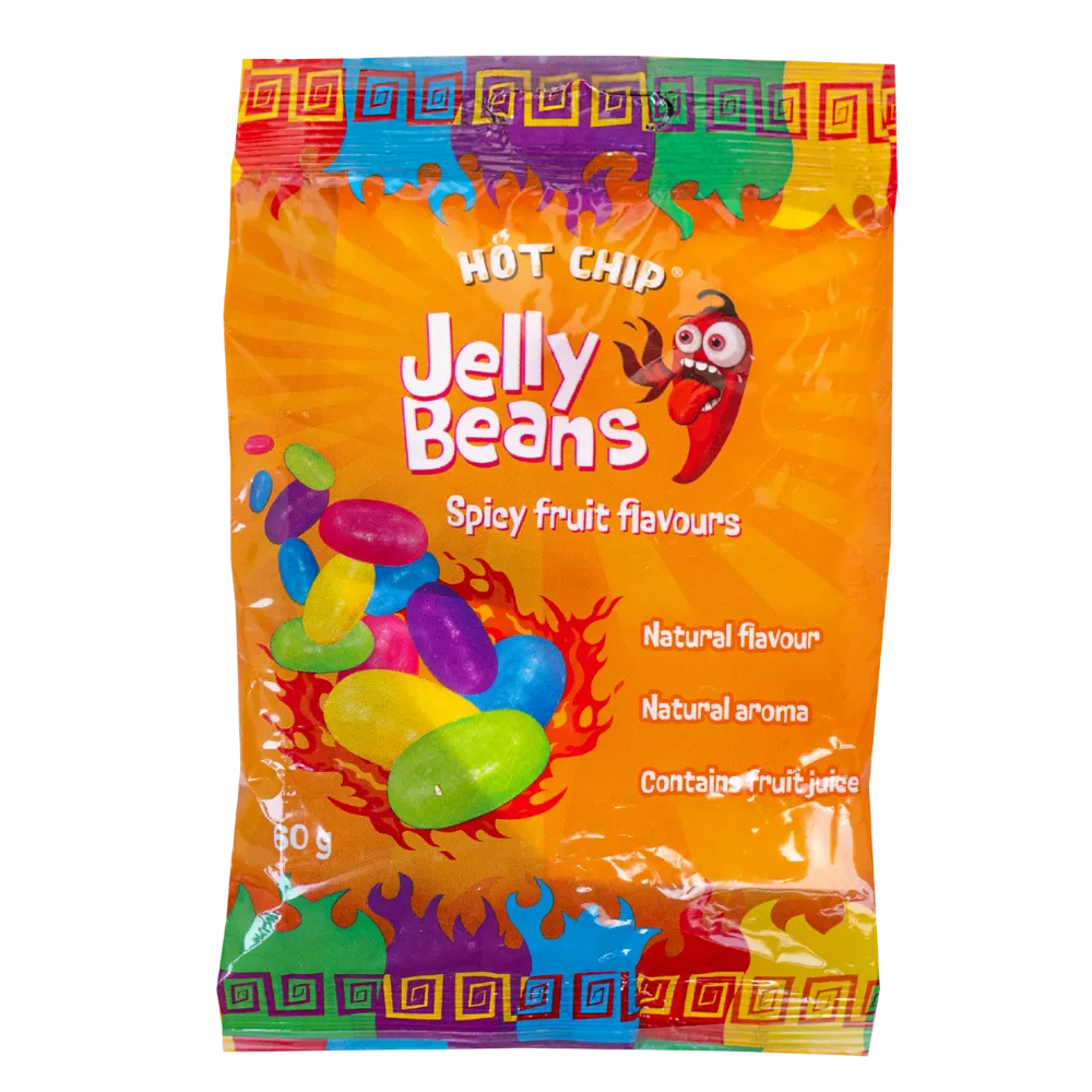 HOT CHIP Jelly Beans Spicy Fruit Flavours 60G