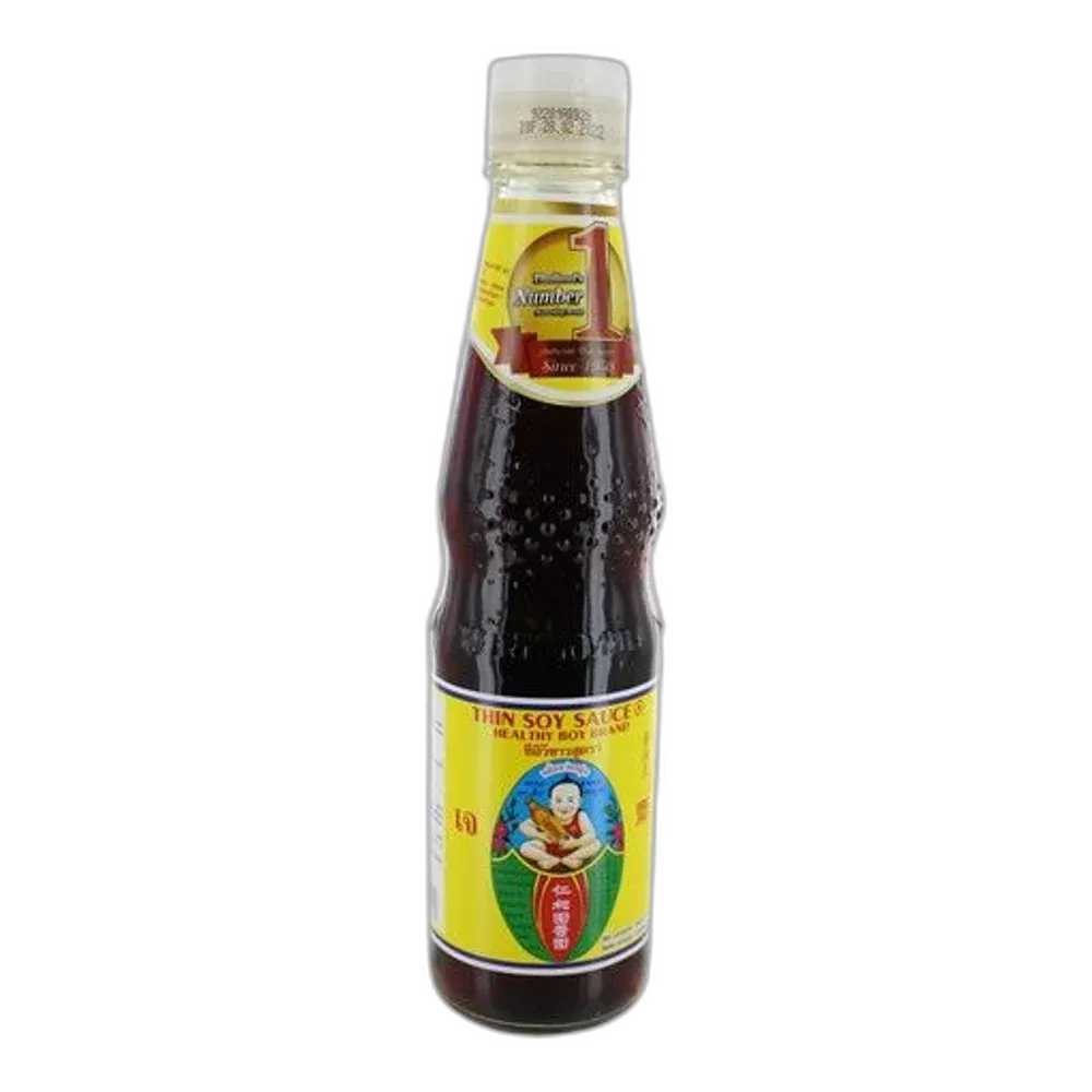 HEALTHY BOY Light Soy Sauce 300ML - Thai seasoning sauce for fried rice & Pad Thai