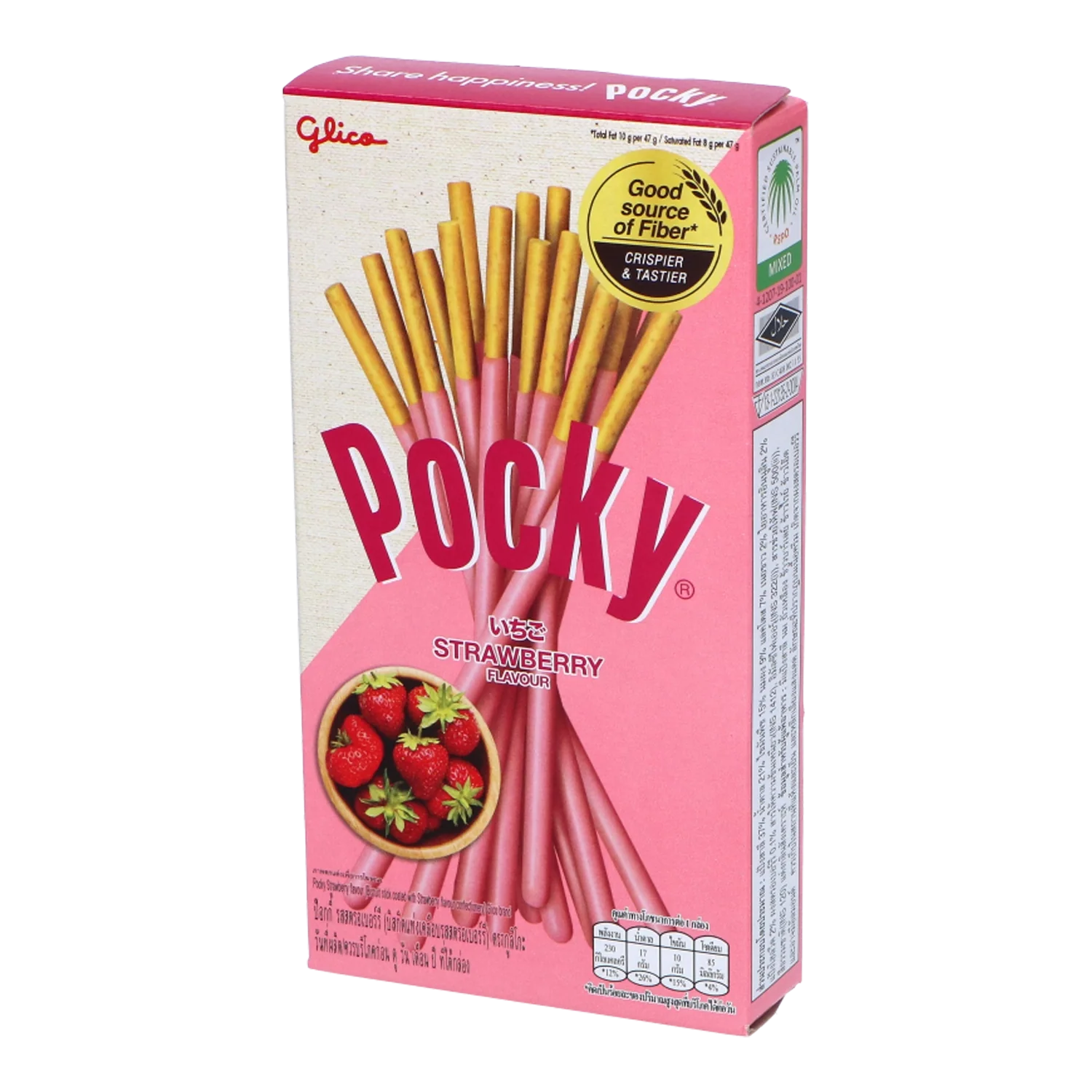 POCKY Biscuit Sticks Strawberry Flav. 47G