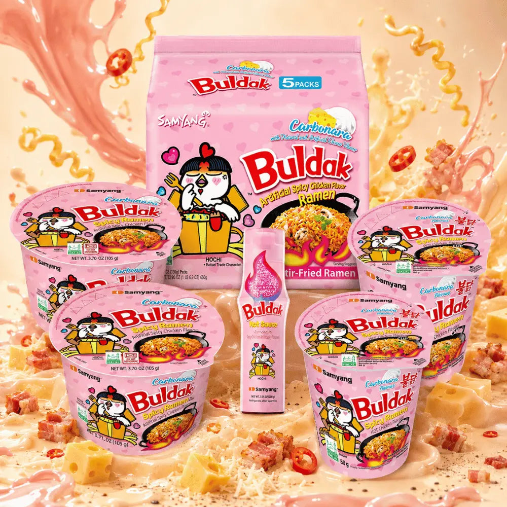 SAMYANG Buldak Carbonara Everything Box – Ramen, Cup, Bowl & Sauce