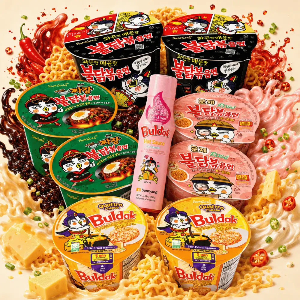 SAMYANG Buldak Friends Night Box – 8 Bowls + Sauce